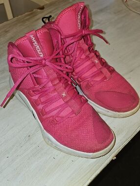 Nike Hyperdunk  Women’s Hot Pink High-Top Athletic Sneakers